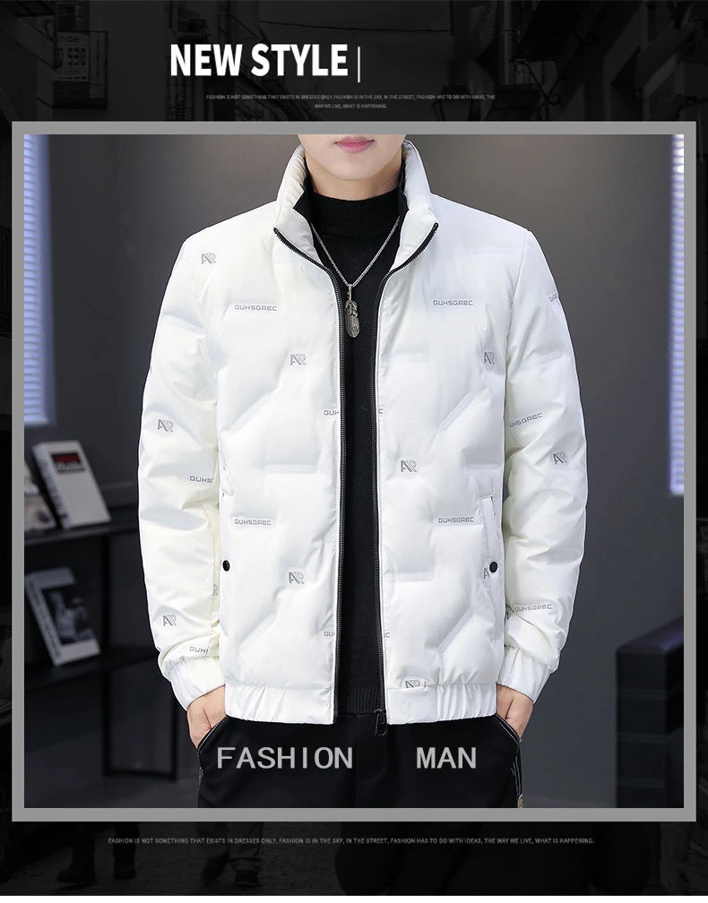 Piumino leggero e sottile da uomo 2023 nuova giacca invernale di fascia alta addensato calore tendenza versatile e bello da uomo_voghion.com