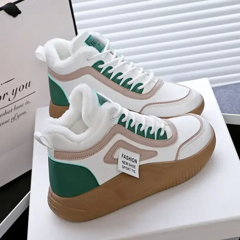 

Женские спортивные кроссовки со шнуровкой, белые кроссовки из искусственной кожи на танкетке, на шнуровке, с круглым носком, на шнуровке, сезон 2023