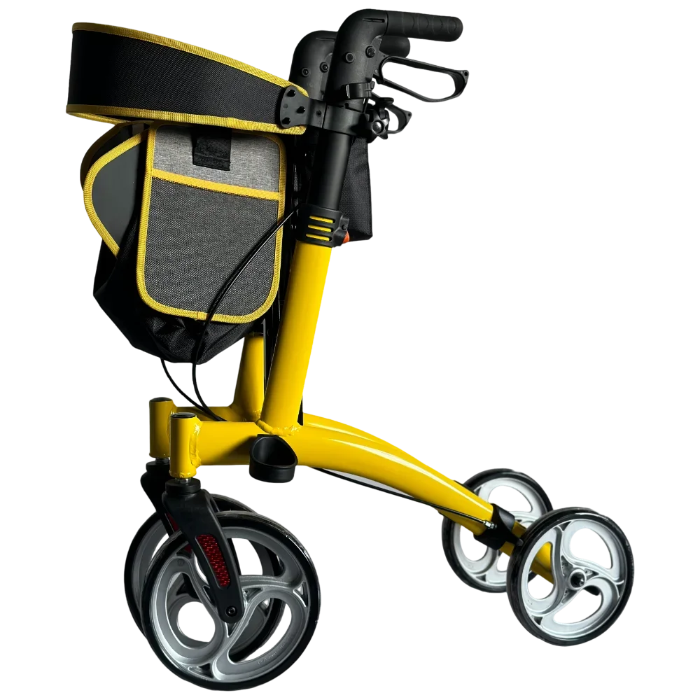 Rollator Folding Walker Portable Patient Adjustable Walker Rollator Shopping Cart Medical Outdoor Rollator Walker With Seat 5