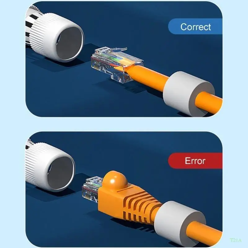 T21A RJ45 커플러 IP67 이더넷 네트워크 케이블 커넥터 직선형 헤더 광대역 네트워크 케이블 연장기