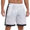 Swimear Mens Swimming Trunks Wet Look Boxer Shorts Drawstring Elastic Waist Pockets Contrast Stripes Beach Shorts Loungewear 2