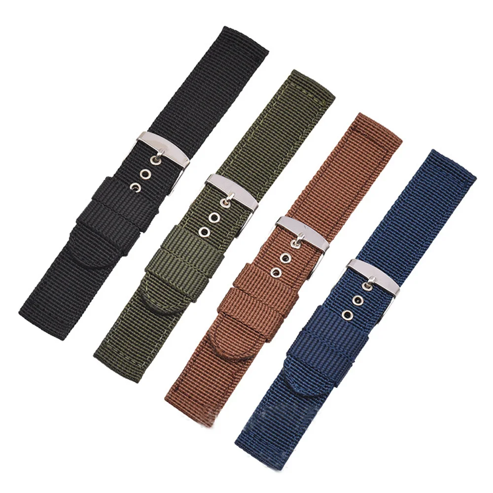 Waterproof Nylon Canvas Watch Band - Soft & Comfortable Universal Replacement Strap