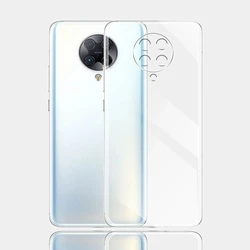 Clear Silicone Soft Back Cover - Ultra Thin Protective Bumper Case - Poco F2 Pro (Clear)