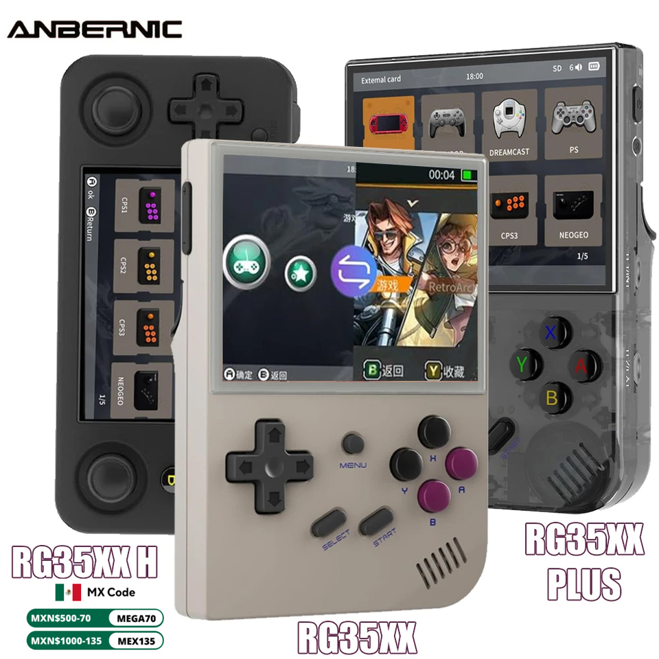 ANBERNIC RG35XX/RG35XX PLUS/RG35XX H Handheld Game Player  3.5â³ IPS 640*480 Screen Portable Video Game Player Christmas Gifts