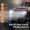 1:20 30Mins All Terrain Off Road Climbing Rc Car Truck 2.4G 4WD LED Lighting Control Crash Resistance Radio Control Truck Model 2