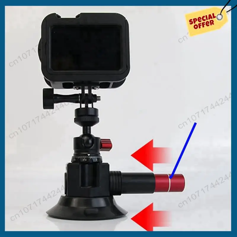 -A15I 2Pcs 3 인치 자동차 사진 흡입 컵 1인칭 관점 자동차 마운트 Gopro 액세서리에 적합 블랙