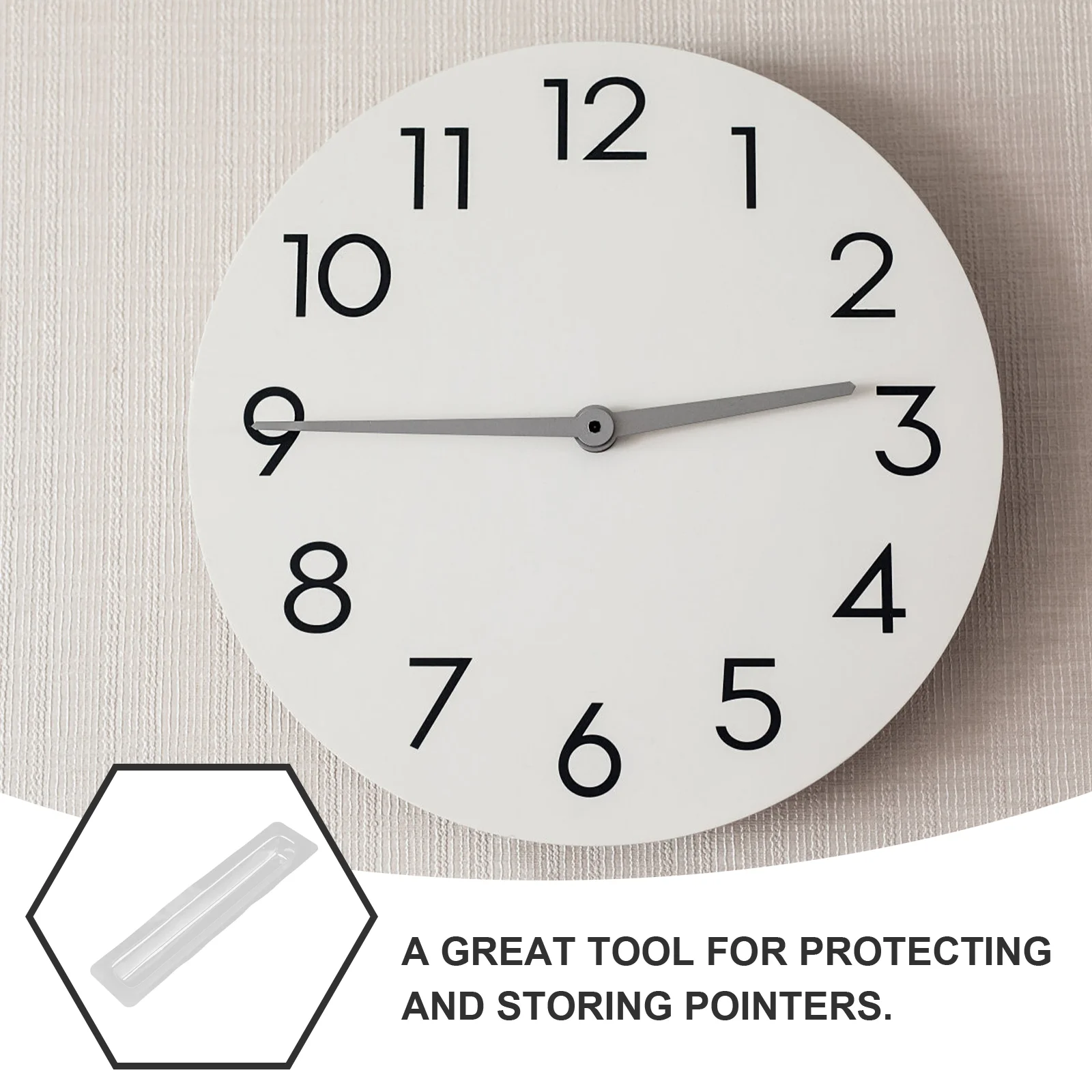 20 Pcs Pointer Protection Box Clock Hands Protective Covers Wall Clock Pointer Protector Accessory Pendulum Parts