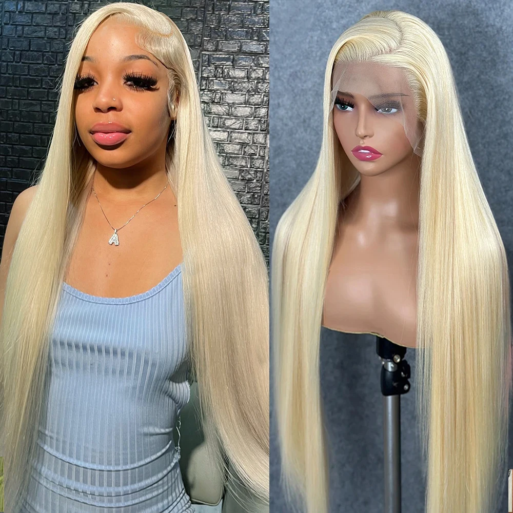 

613 Blonde 13x4 Straight Glueless Wig Human Hair Hd Lace Frontal Wig Colored Bone Straight 30 Inch Lace Front Wigs Human Hair
