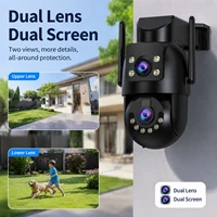 Caméra de surveillance extérieure Jooah 4K 8MP avec double objectif, Wifi 5G, IP HD, vision nocturne couleur, caméras de sécurité domestique CCTV 3