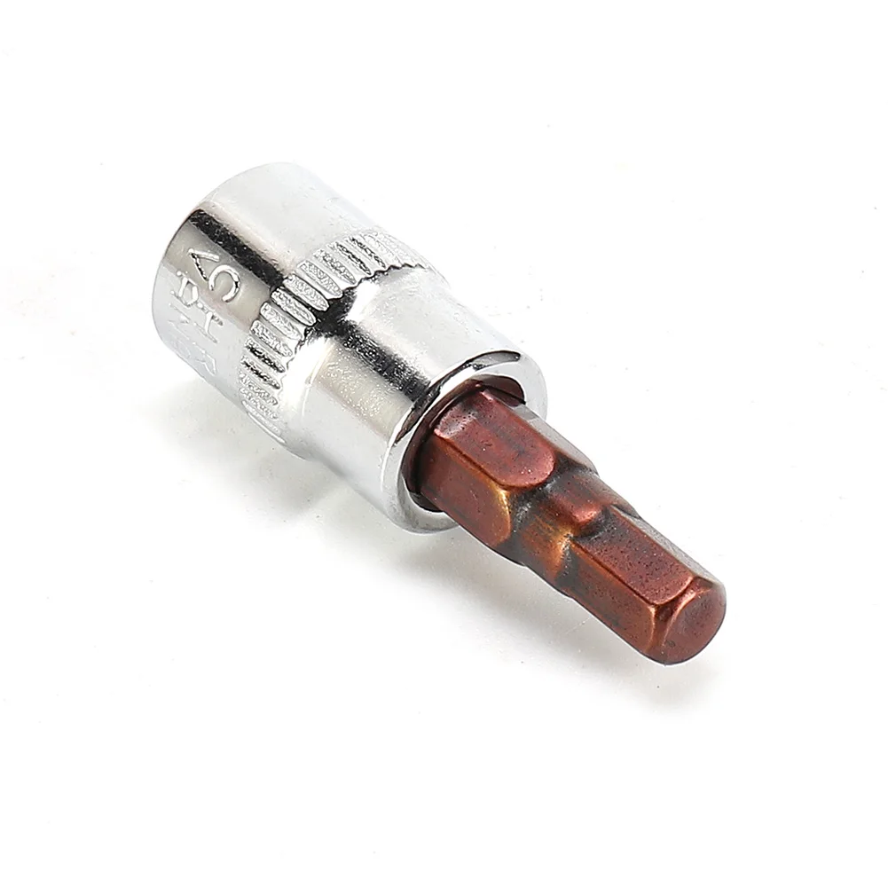 1Pc 1/4 Inch Drive Hex Socket Bit Set 3mm 4mm 5mm 6mm 7mm 8mm Screwdriver Bits Inner Hex Socket Hand Tools H3 H4 H5 H6 H7 H8