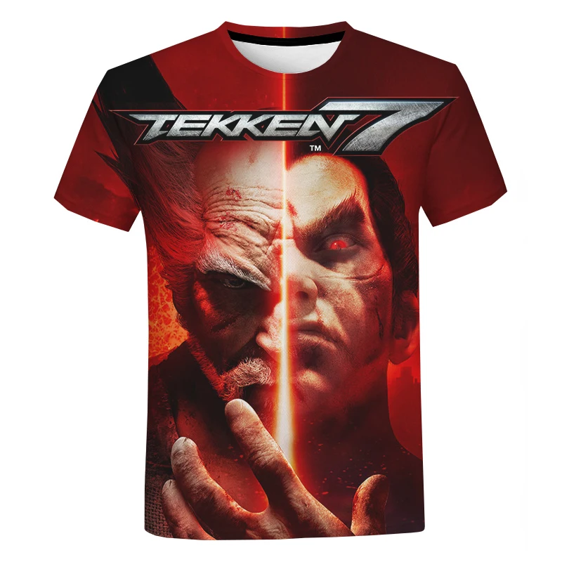Футболка Tekken 7 с 3D принтом для PS4 модная мужская и женская одежда в стиле Харадзюку
