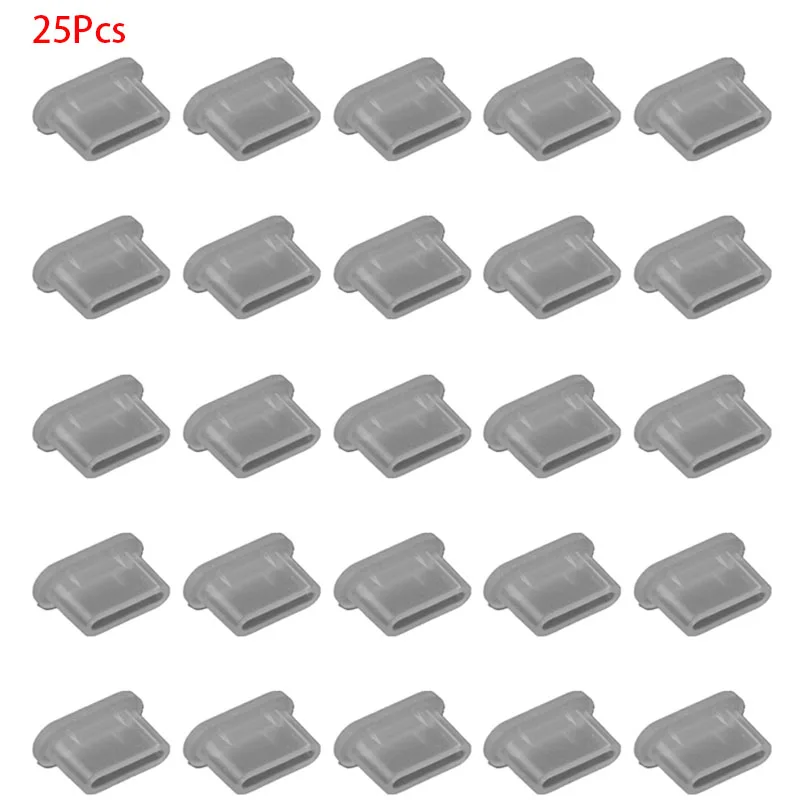 4 Bouchons Anti-Poussière Type C IOSPKKIO - Protection Port USB-C Pour Téléphone, Anti-Perte