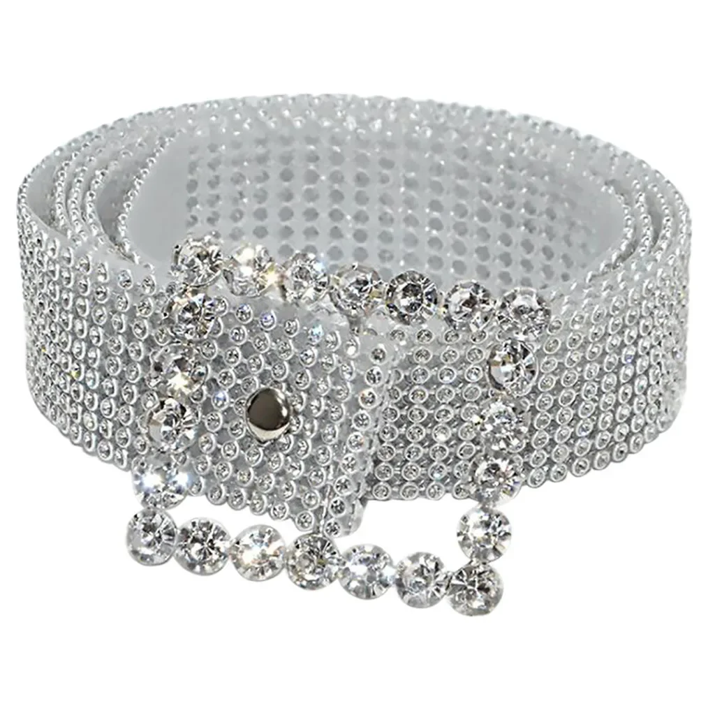 Damengürtel, Taillenkette, voller Diamant, Kristallgürtel, luxuriöser Taillengürtel, funkelnde Strasssteine, schicke Luxusmarke Jep Itt – Detail 4