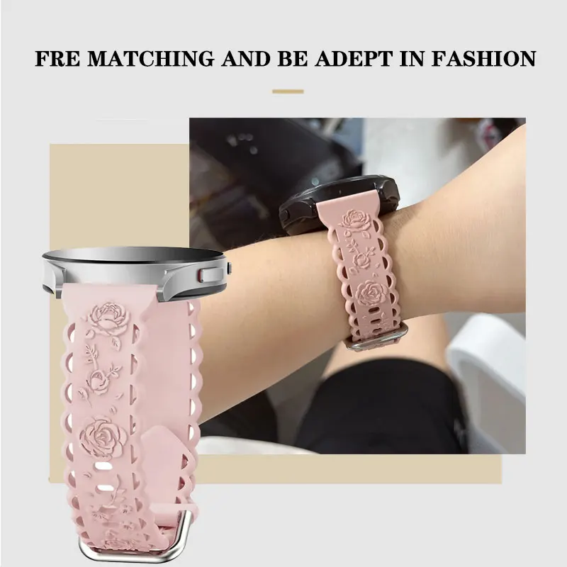 Premium Silicone Watch Strap, 20mm – Universal Fit