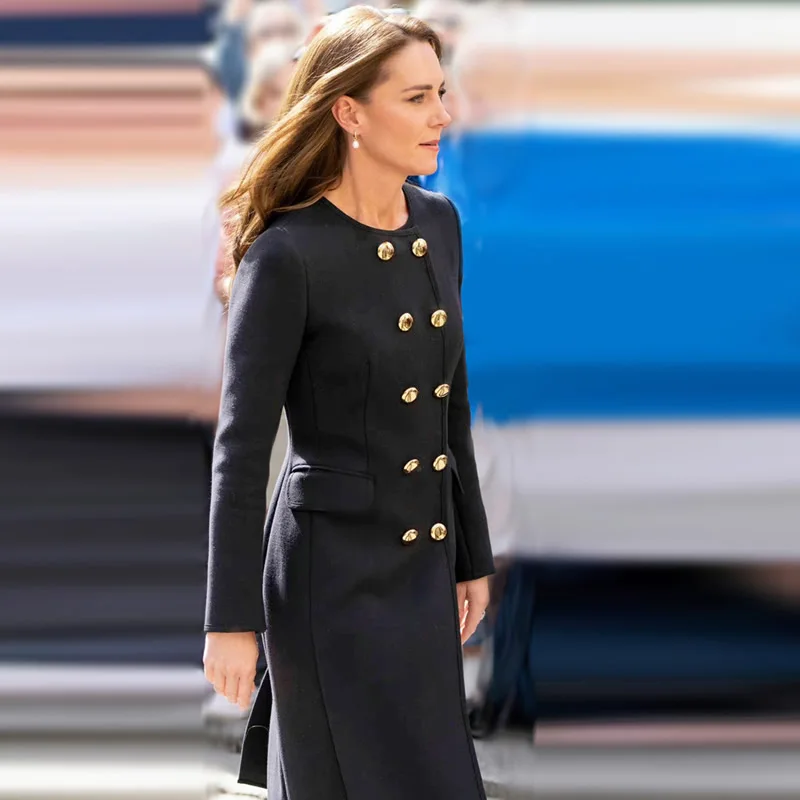 Idalia Winter Coat | Women's Casual Double-breasted Coat