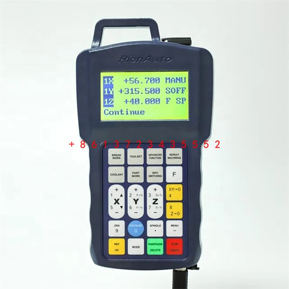 CNC RichAuto DSP b11 CNC controller b11S b11E 3 axis Motion Controller remote For CNC engraving and cutting English version