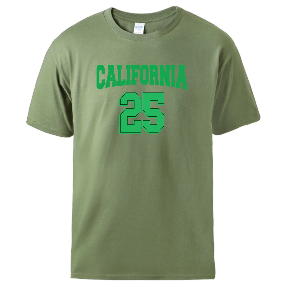 

California 25 Printed Mens T Shirt Cotton Retro Novelty Short Sleeve Cool Fashion Classic Tops Basic Original Loose Tee Shirts
