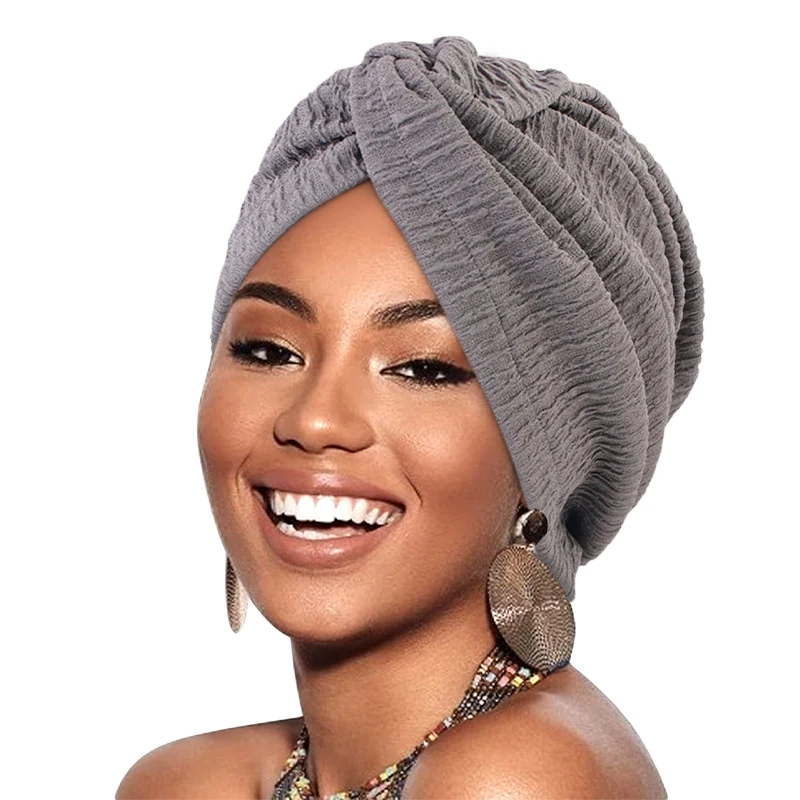 Nieuwe Vrouwen Moslim Twist Tulband Cap Wrap Hoofddoek Elastische Hoofddoek Hoofddoek Bandana 'S Dame Haar Hoeden Beanie Islamic Onderdoek