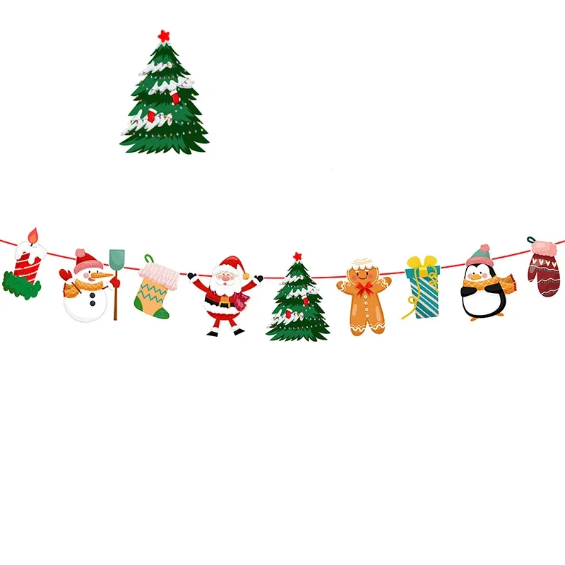 3M Christmas Flag Merry Christmas Decorations for Home Garland Santa Claus Navidad Natal Xmas Noel Decor New Year