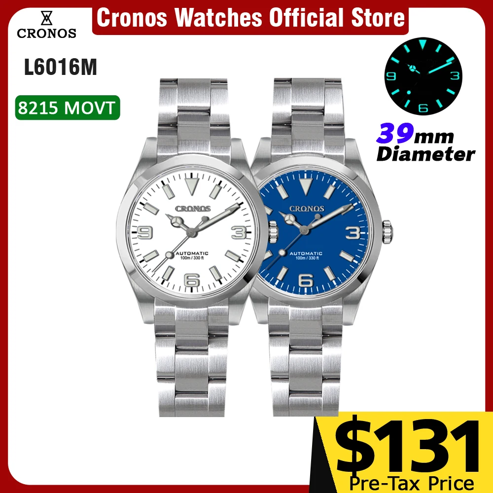 【稼働品】クロノス（Kronos）ダイバーズウォッチ Cronos exダイバー機械式メンズ腕時計39ミリメートル自動