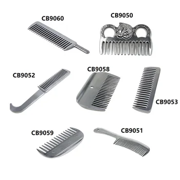 7 styles Aluminum Horse Pony Grooming Comb Tool Metal Curry Brushing Cleaning Tool Equestrian Horse equipment