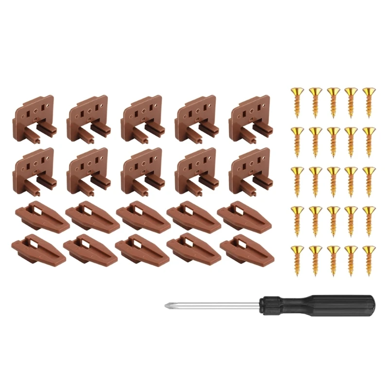 Convenient Drawer Slide Repair Package Must Have Drawer Repair Solution Simple Installation for Guides & Mounting Screws