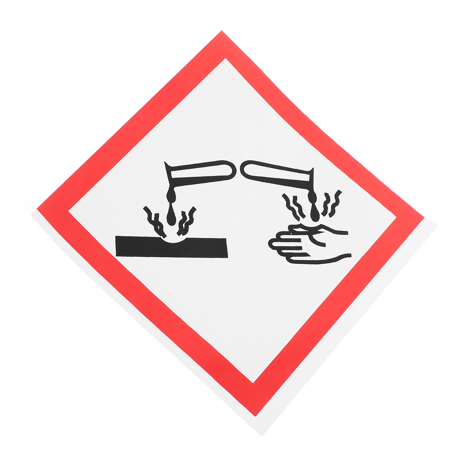 Pvc Corrosive Labels Adhesive Vinyl Safety Signs Warning Stickers Chemical Placards Hazmat Markers Self Pictogram Decals Danger