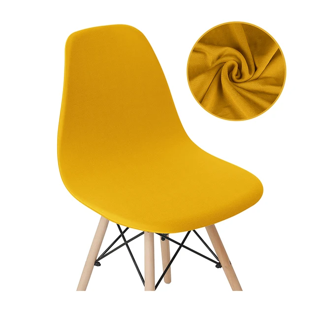 Stampa Shell Fodera per sedia Fodera per sedia da pranzo elasticizzata Stile nordico Scandinavo Coprisedili economici Sedie per la cucina dell'hotel domestico 6