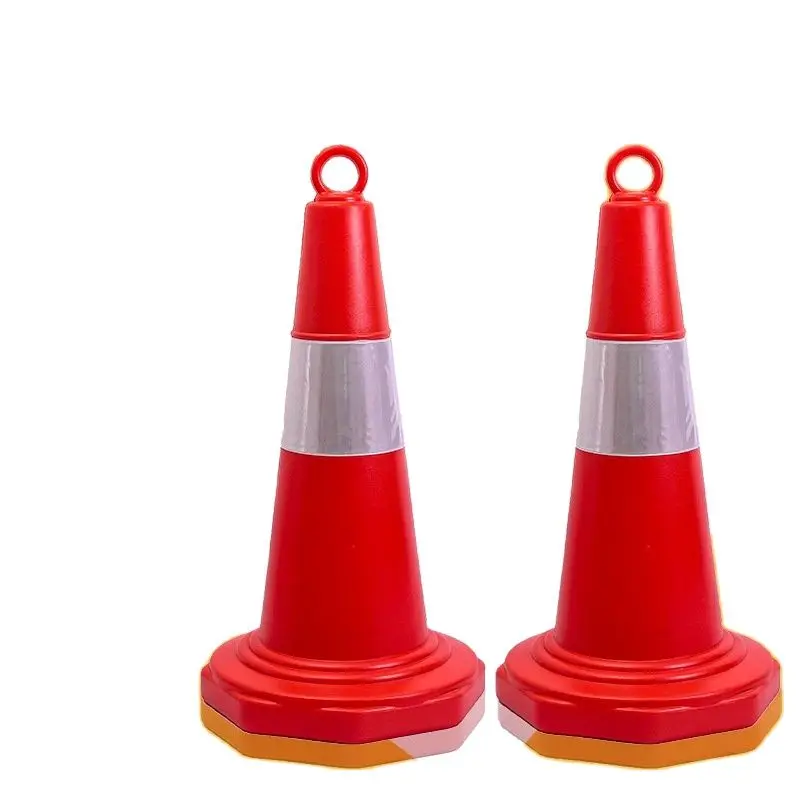 Reflective Traffic Road Cone Sleeve PVC Protective Warning Sheeting For Safety Cones