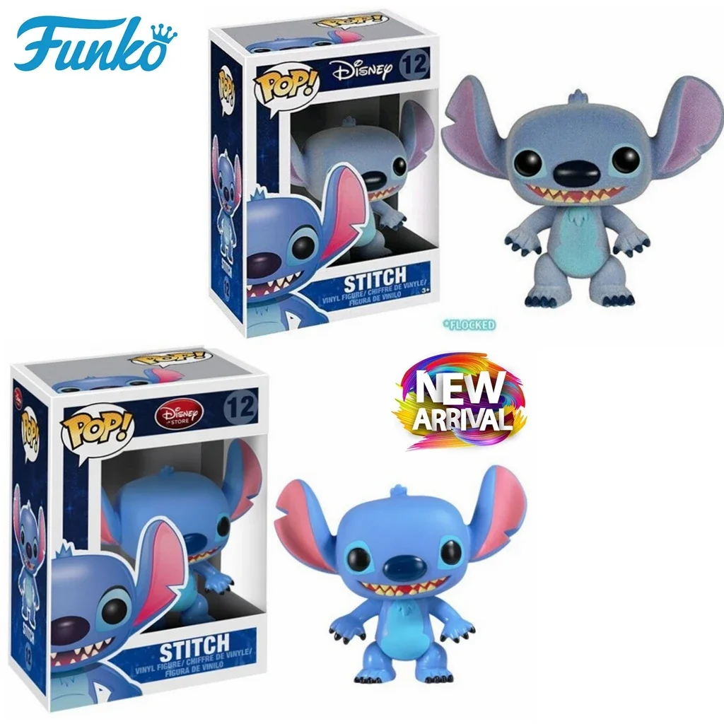 thumbnail image 2 of 2024 New Funko Pop Disney Store Stitch12# Flocked Version PVC Vinyl Figure Collection Modelo Juguetes para niños Regalos de Navidad, 2 of 5