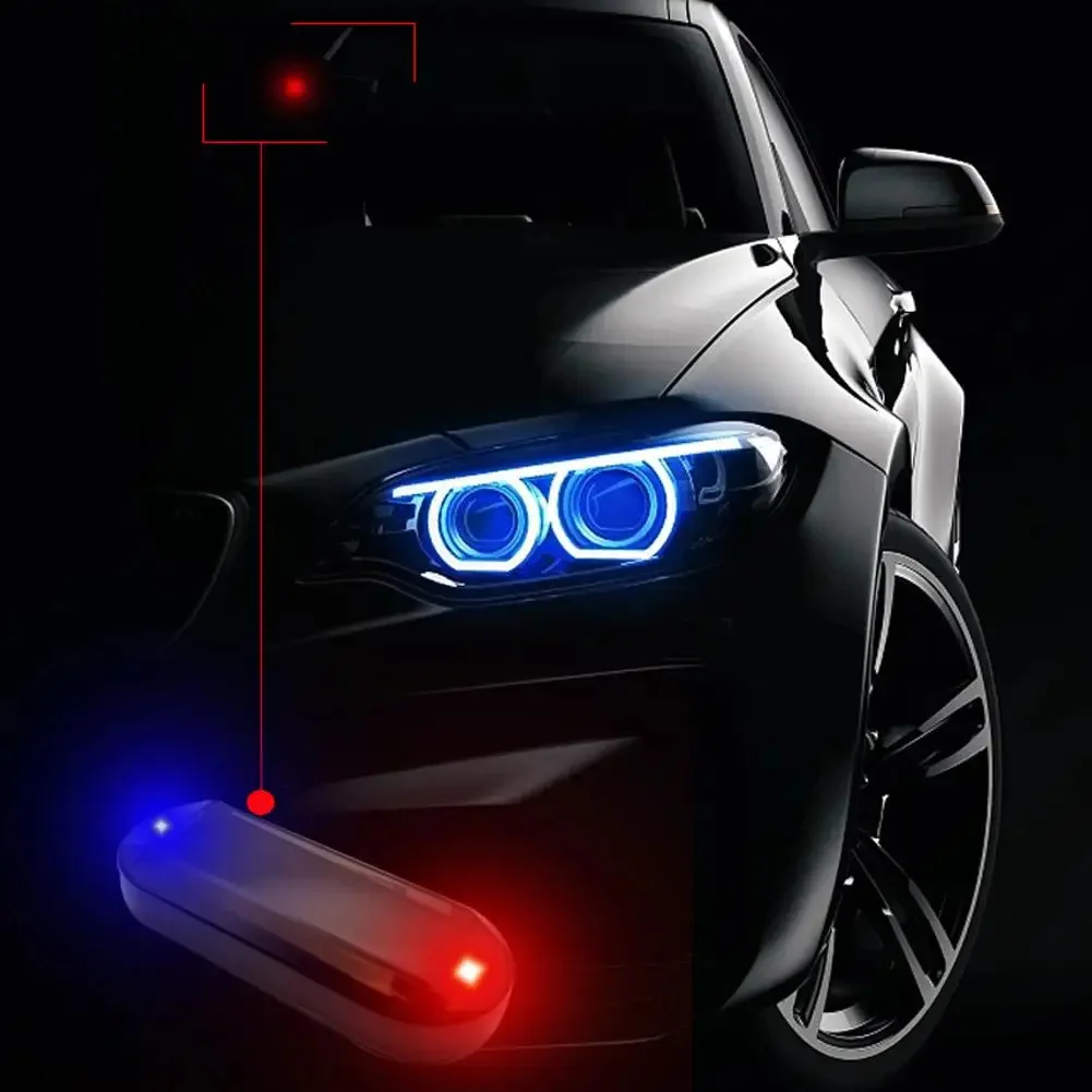 

Micro Solar Power LED Car Warning Light Night Security Simulated Alarm Wireless Anti-Theft Caution Lamp Strobe Dummy Alarm Lamp