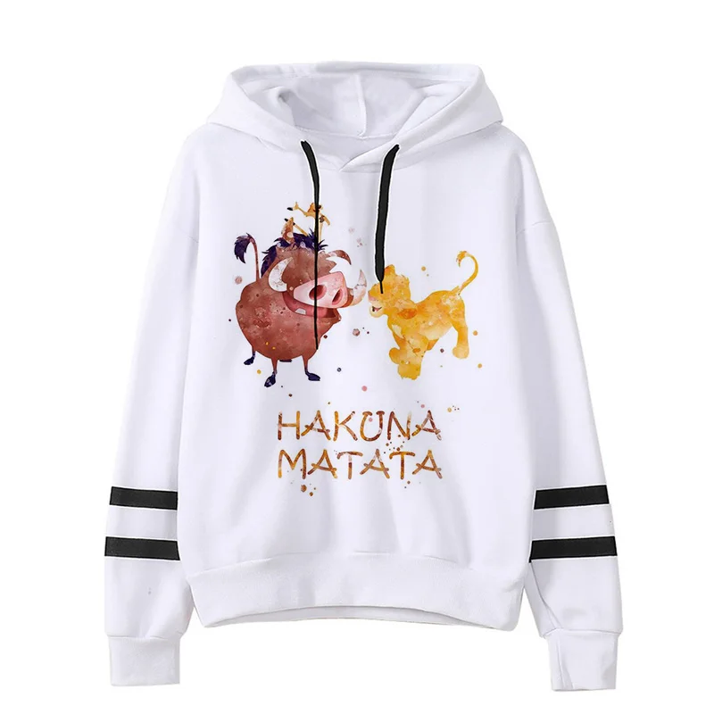 thumbnail image 1 of Sudadera con capucha de Disney El Rey León para mujer, ropa de moda, sudaderas con capucha de Hakuna Matata, Kawaii, 1 of 3