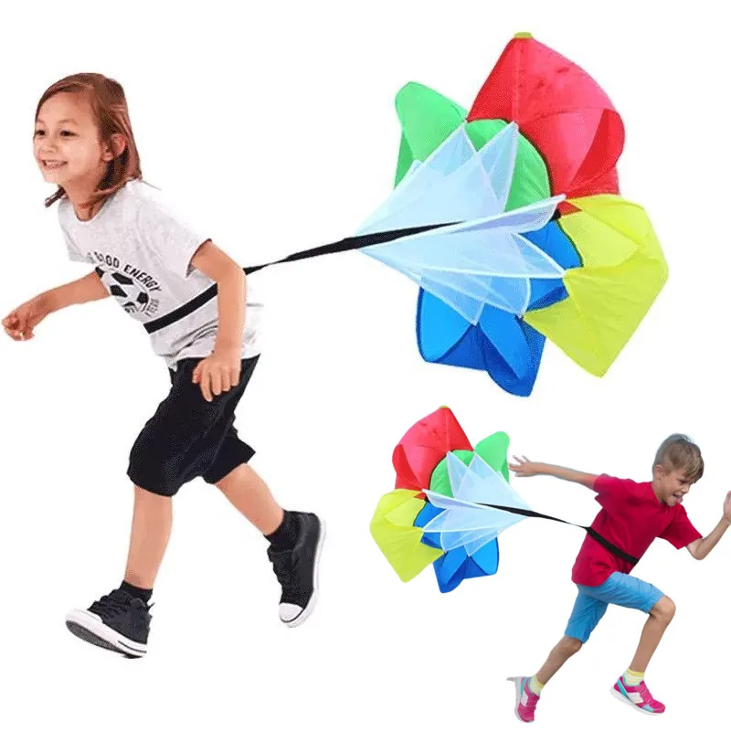 Umbrella Drag Drills Toy Resistance Physical Speed Training Parachute Fitness Running Gym Equipment Outdoor Sport Children Kids