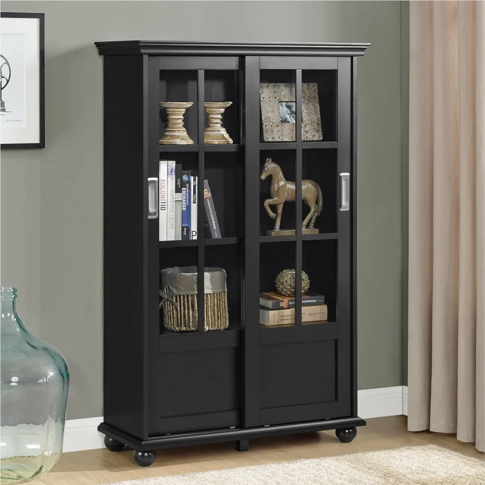 

Bookcase, Showcase, Storage, with Sliding Glass Doors, Bookcase