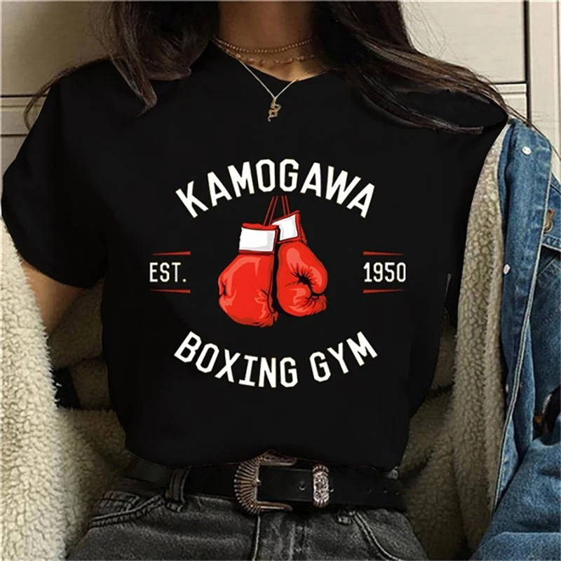 

Anime Hajime No Ippo Kamogawa Boxing Gym Print T Shirt Fashion Anime Harajuku Tees Streetwear Casual Personality Crew Neck Shirt