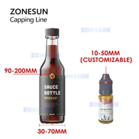 ZONESUN Pneumatic Screwing Capping Machine Custom Beverage Cosmetics Bottle Capper Packaging Small Automatic Production ZS-XGC1 2