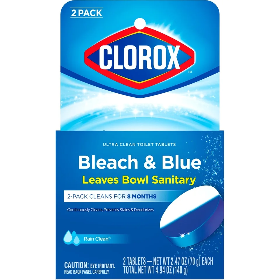 Automatic Bleach Toilet Bowl Cleaner Tablets 2 Count