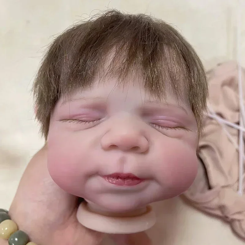 18inch Already Painted Kits Pascale Soft Vinyl Reborn Doll Kit Lifelike Baby 3D Painting with Visible Veins Cloth Body Included