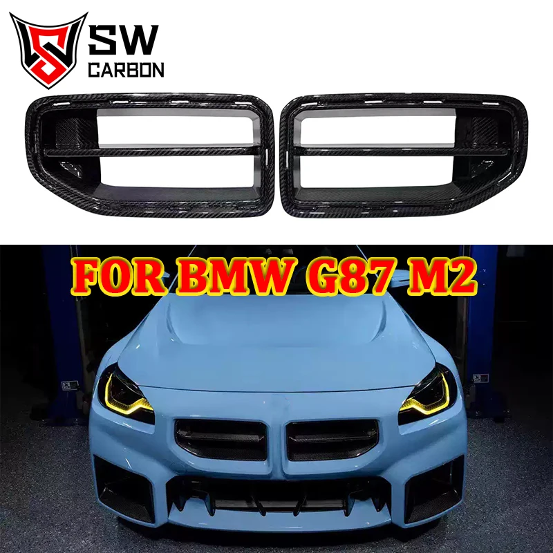 

G87 M2 Dry Carbon Fiber MP Style Grille for BMW G87 M2 Coupe Car Grille Front Bumper Air Intake Frame Trim Sport Grill