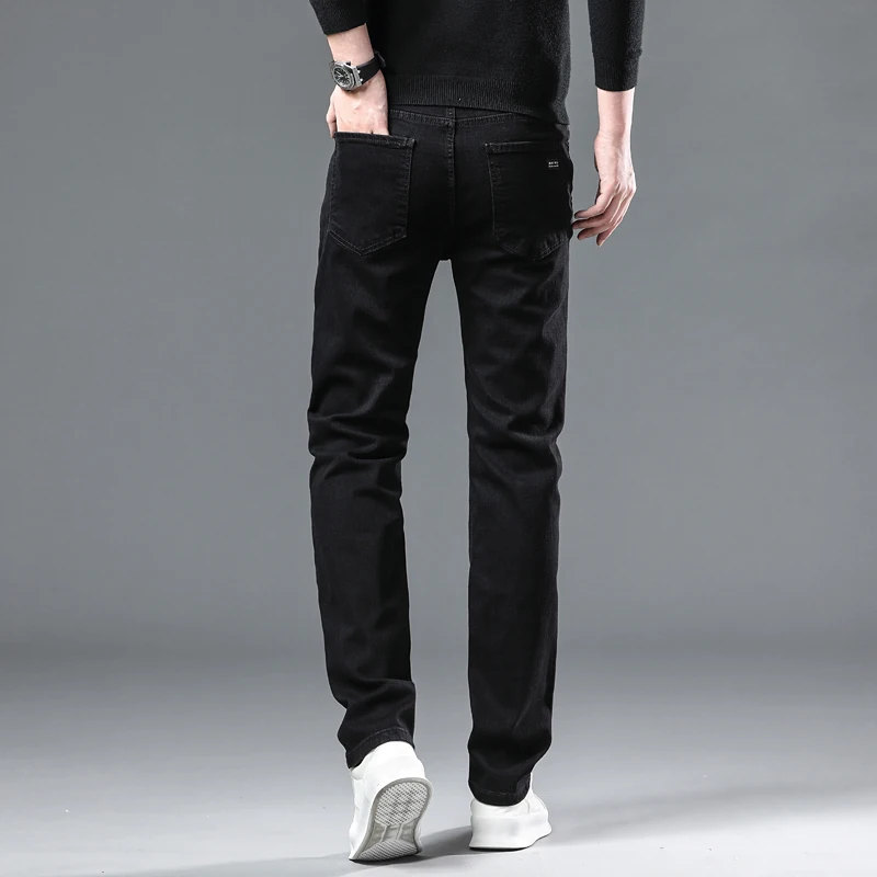 Wthinlee 8 Models Spring Autumn Business Jeans Men Casual Straight Stretch Fashion Classic Work Denim Trousers Brand Clothing 6