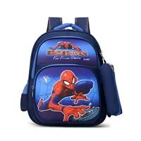 Disney Spider Man Backpack Children Cartoon Captain America Kindergarten School Bag For Boys Anit-lost Infantil Schoolbag Gift ﻿ 4