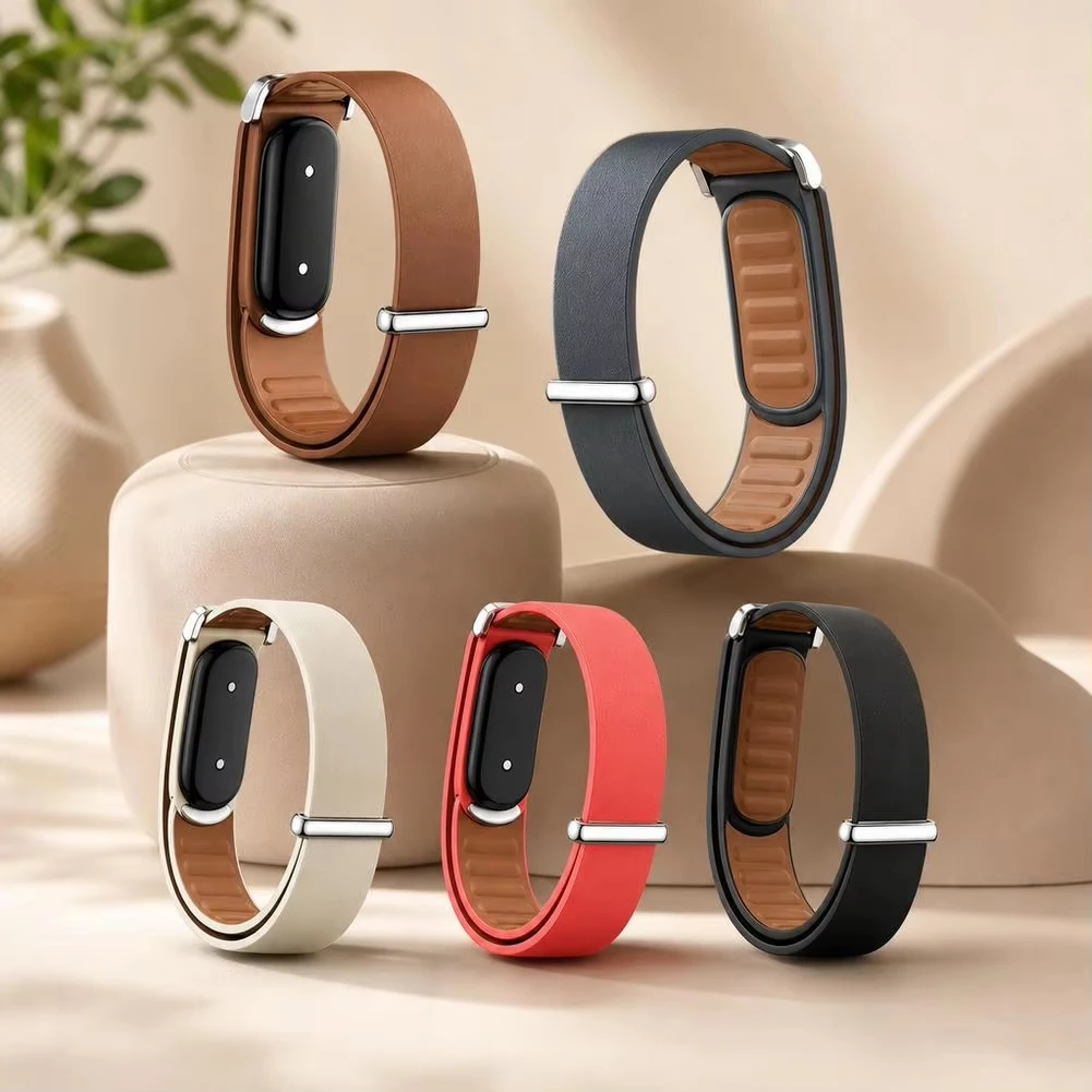 Premium PU Leather Loop Strap – Adjustable, Comfortable Replacement Band for Smartwatch