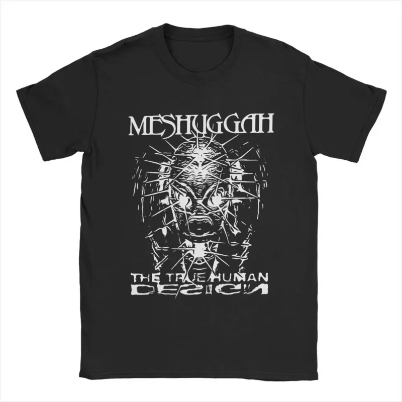 

Мужская футболка Meshuggah, топы из чистого хлопка, крутая футболка с коротким рукавом и круглым вырезом, футболка