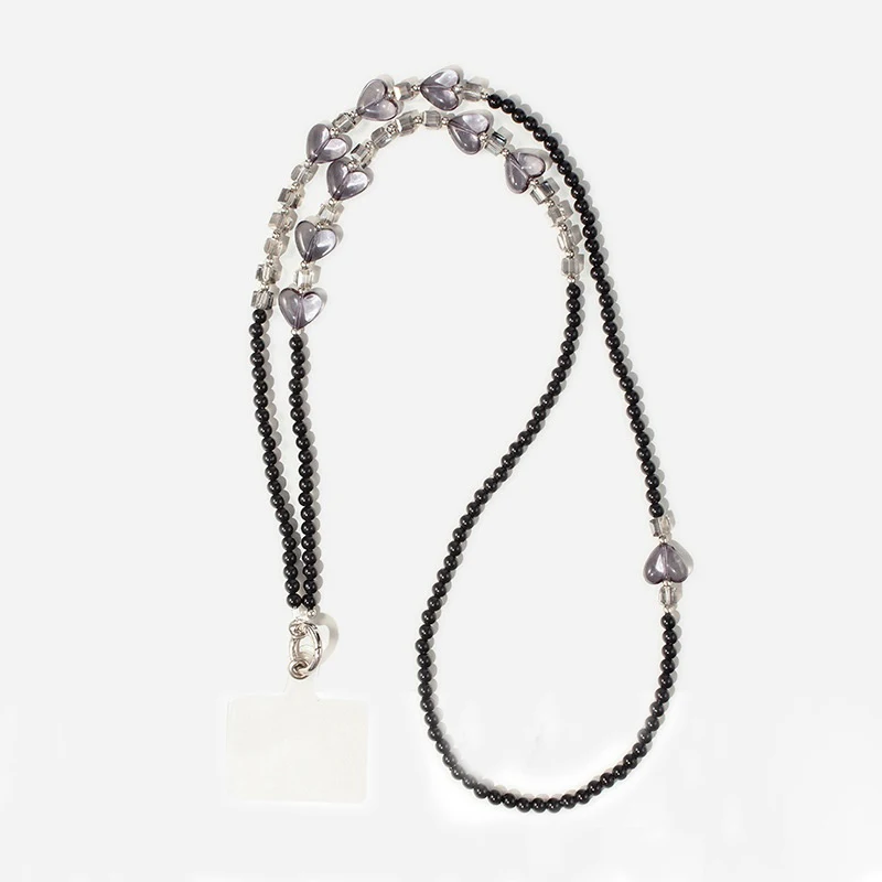 Universal Anti-Lost Crossbody Phone Lanyard Necklace with Long Beaded Straps