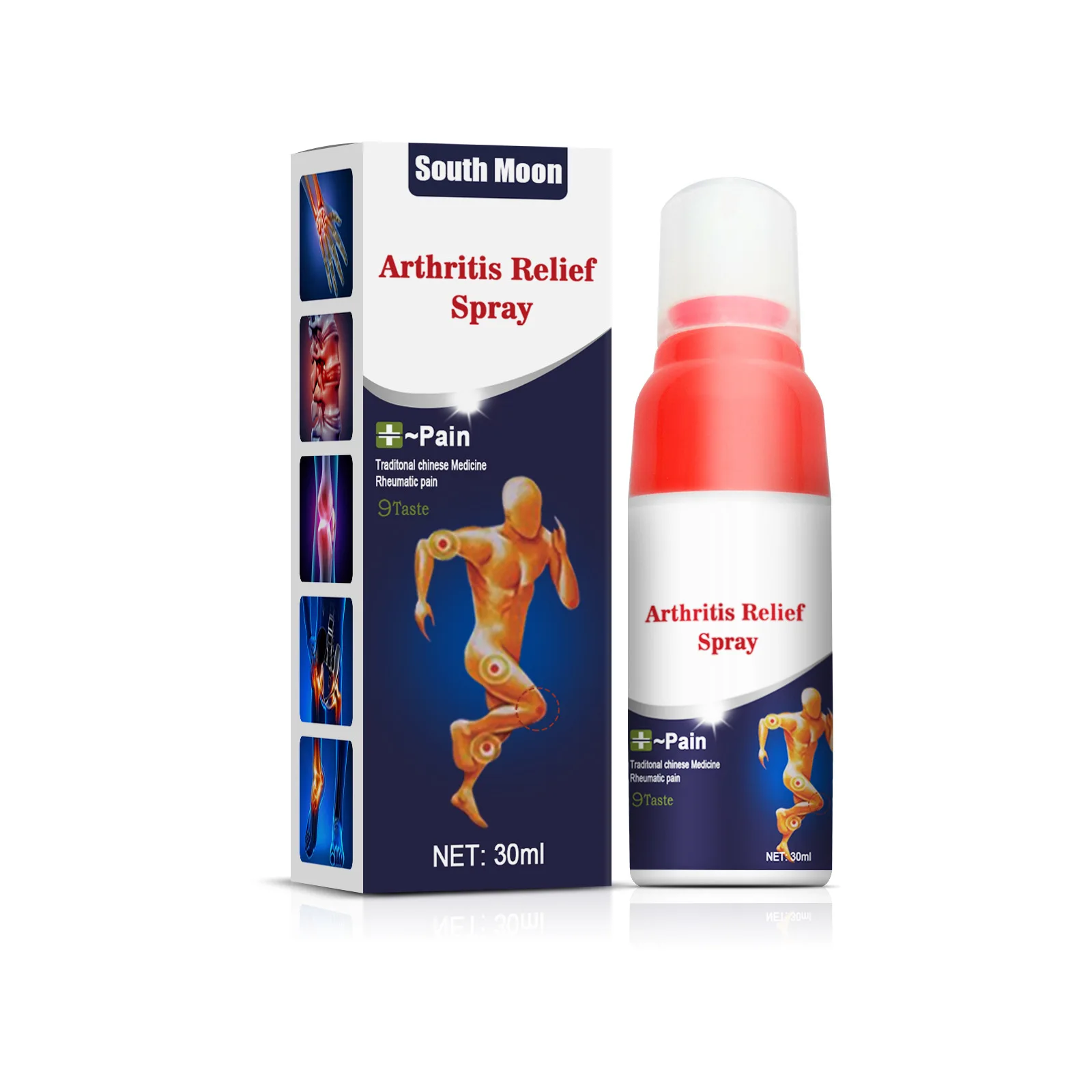 

South Moon Pain Relief Spray Rheumatism Arthritis Sprain Waist Spray Tiger Shoulder Pain Orthopedic Back Muscle Knee