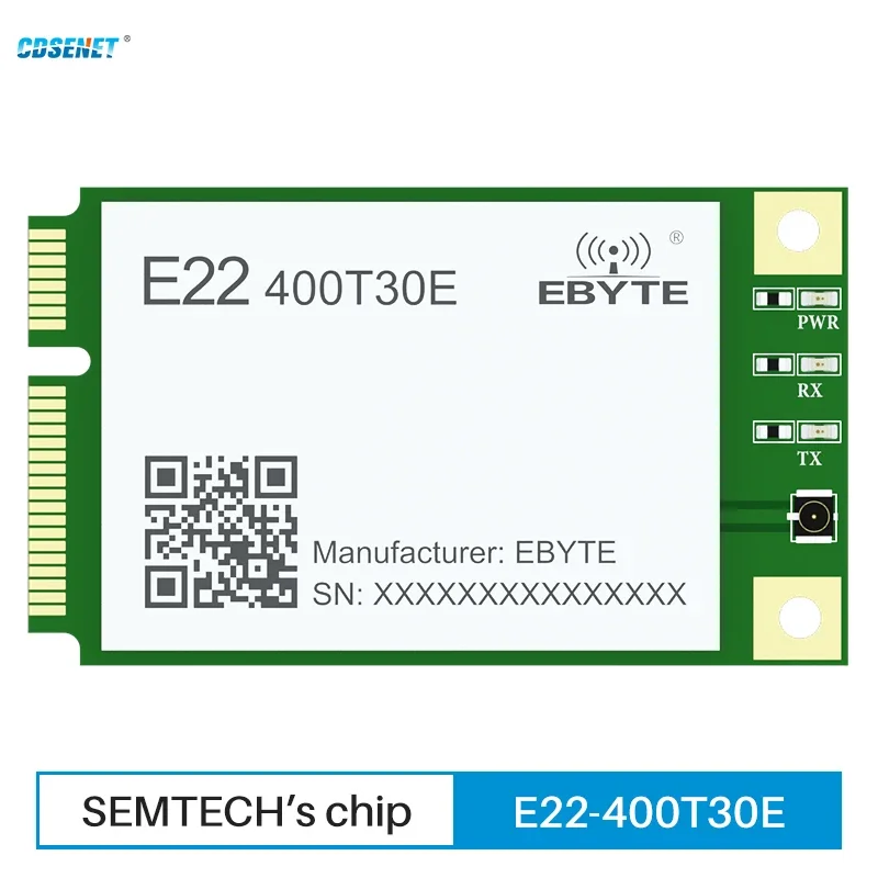 433MHz 470MHz Lora Wireless Module CDSENET E22-400T30E 30dbm 10KM Relay Network UART RS485 RS232 USB RSSI LBT AIR WAKE UP industrial wireless network equipment lora rs485 iot gateway for smart meter monitoring data collector