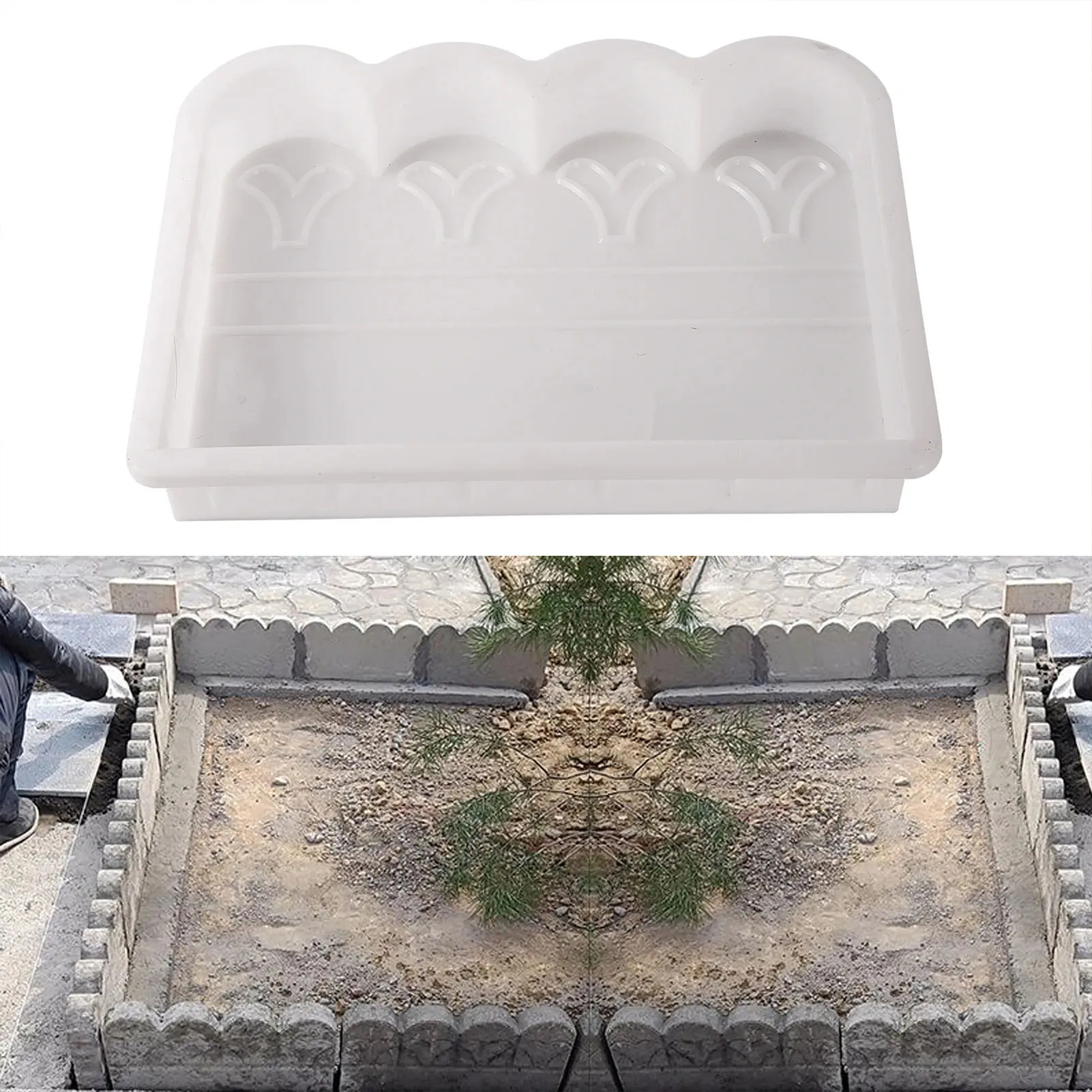 Garden Concrete Brick Mould Creative Concrete Brick DIY Mould for Fish Pond Backyard Patio