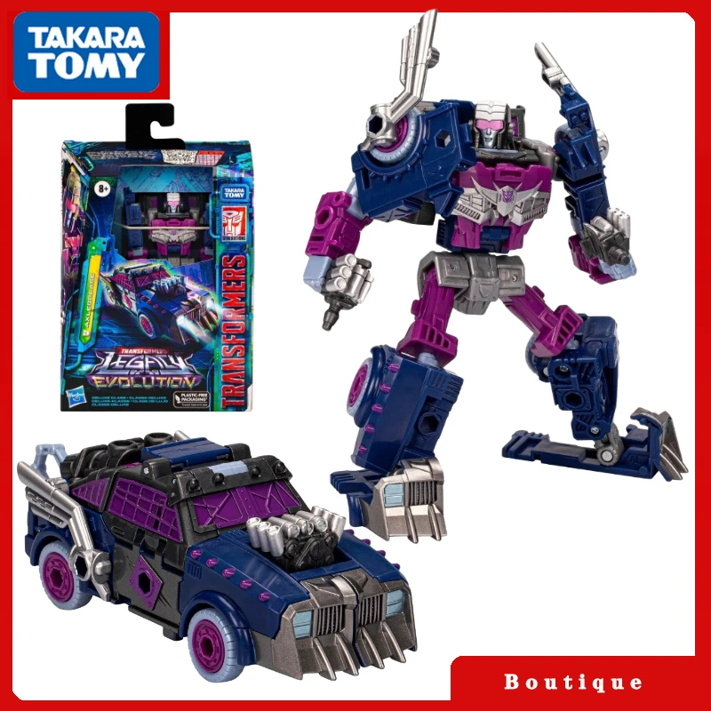 

In Stock Takara Tomy Transformers Toys Legacy Evolution Deluxe Class Axlegrease Action Figures Collectible Gifts Classic Hobbies