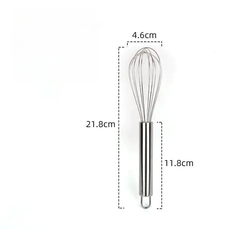 1pc, Whisk, Stainless Steel Egg Beater, Blender, Mixer, For Blending, Whisking, Beating And Stirring, Baking Tools, Kitchen Gadg