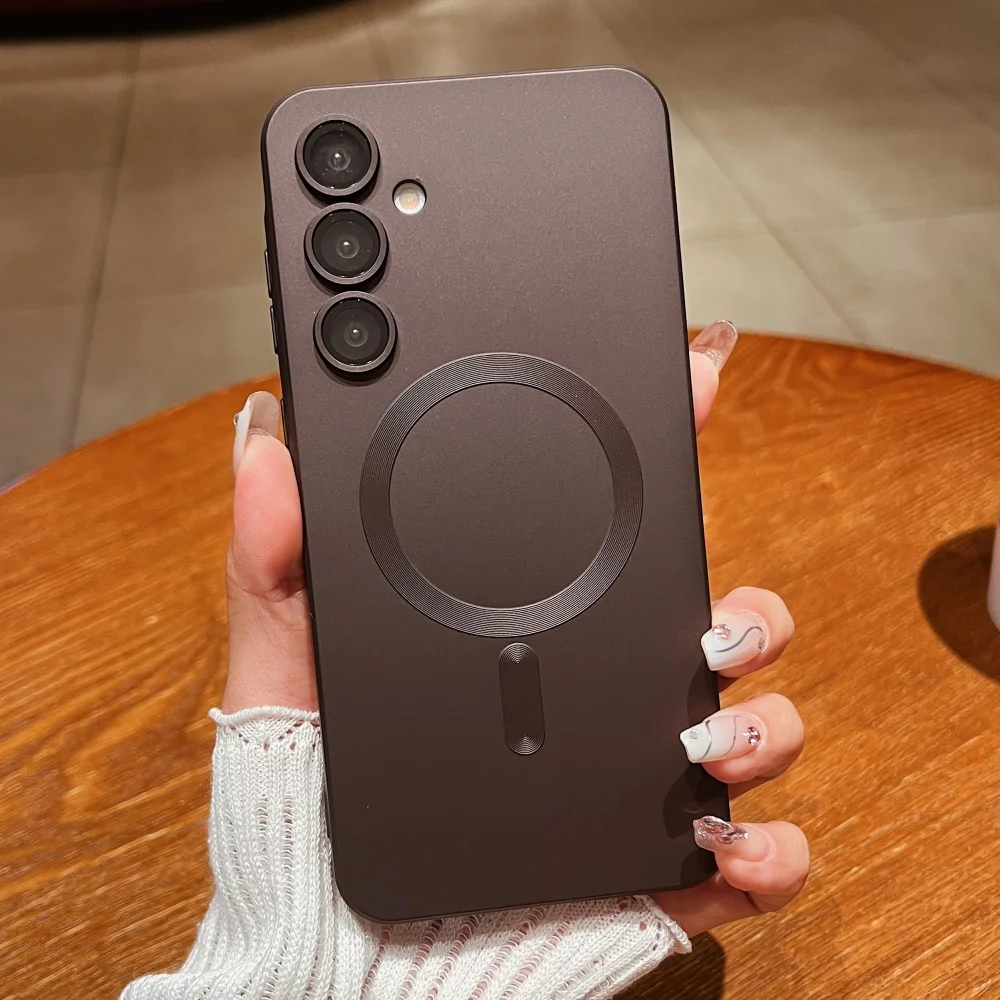 Luxury Matte Magnetic Phone Case - Soft Protective Cover